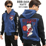 THE BRAVEMAN×BETTY BOOP ブレイブマン ベティ・ブープ 裏毛フルジップパーカー bbb-2458