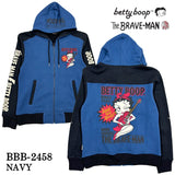 THE BRAVEMAN×BETTY BOOP ブレイブマン ベティ・ブープ 裏毛フルジップパーカー bbb-2458