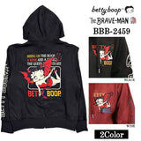 THE BRAVEMAN×BETTY BOOP ブレイブマン ベティ・ブープ 起毛プレーティング パーカー 裏ボア bbb-2459