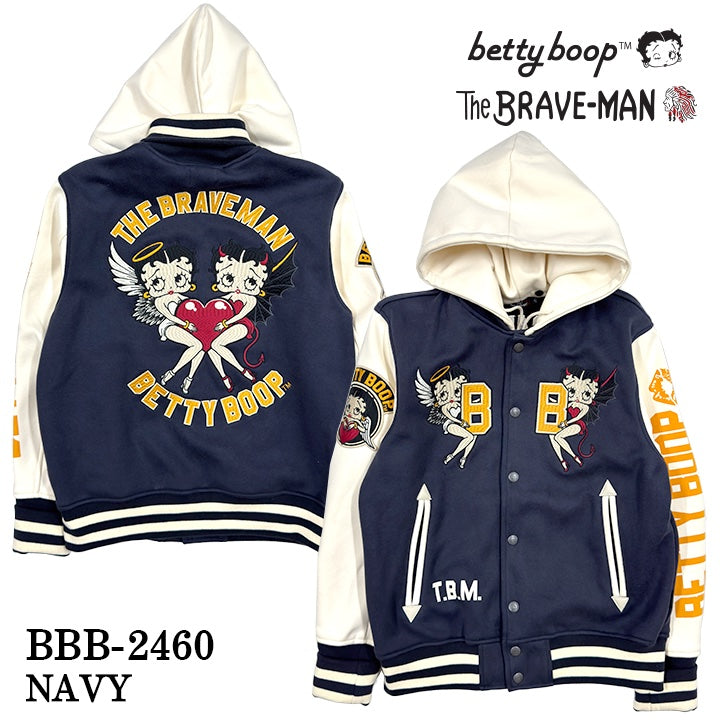 THE BRAVEMAN×BETTY BOOP ベティーブープ ボンディング スタジャン bbb-2460