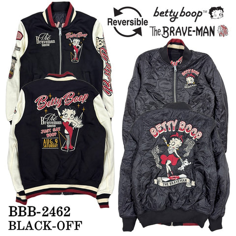 THE BRAVEMAN×BETTY BOOP ブレイブマン ベディ・ブープ コラボ リバーシブル スタジャン bbb-2462