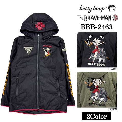 THE BRAVEMAN×BETTY BOOP ベティーブープ 中綿 キルティングジャケット bbb-2463