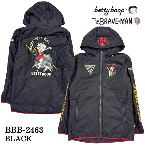 THE BRAVEMAN×BETTY BOOP ベティーブープ 中綿 キルティングジャケット bbb-2463