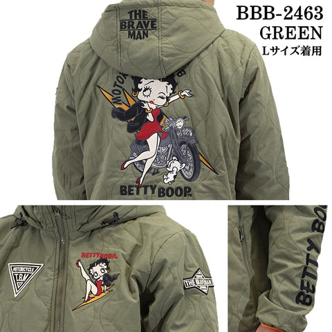 THE BRAVEMAN×BETTY BOOP ベティーブープ 中綿 キルティングジャケット bbb-2463