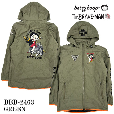 THE BRAVEMAN×BETTY BOOP ベティーブープ 中綿 キルティングジャケット bbb-2463