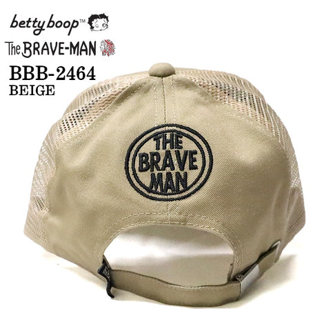 THE BRAVEMAN×BETTY BOOP ベティ・ブープ ツイルメッシュキャップ 帽子 bbb-2464