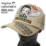 THE BRAVEMAN×BETTY BOOP ベティ・ブープ ツイルメッシュキャップ 帽子 bbb-2464