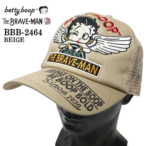 THE BRAVEMAN×BETTY BOOP ベティ・ブープ ツイルメッシュキャップ 帽子 bbb-2464