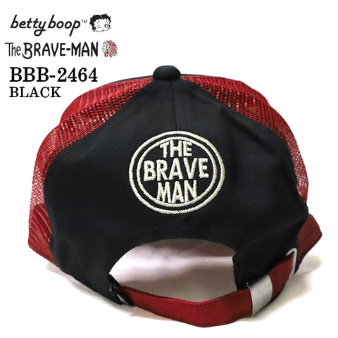 THE BRAVEMAN×BETTY BOOP ベティ・ブープ ツイルメッシュキャップ 帽子 bbb-2464