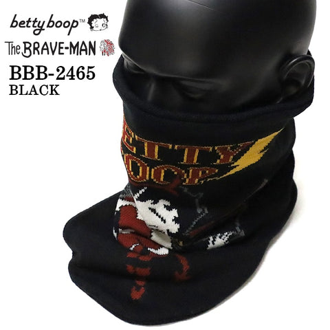 THE BRAVEMAN×BETTY BOOP ベティ・ブープ リバーシブル ロングネックウォーマー bbb-2465