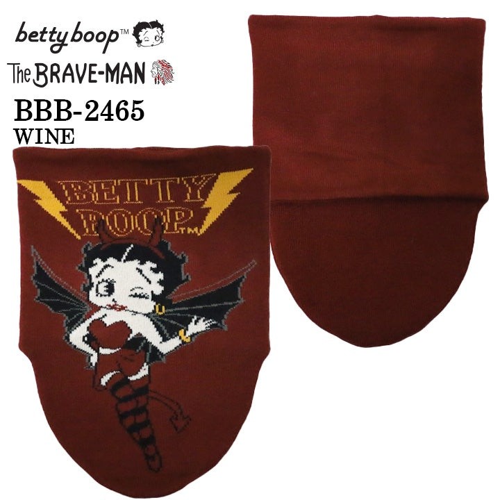 THE BRAVEMAN×BETTY BOOP ベティ・ブープ リバーシブル ロングネックウォーマー bbb-2465
