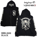 THE BRAVEMAN×BETTY BOOP ブレイブマン ベティ・ブープ 裏毛フルジップパーカー bbb-2503