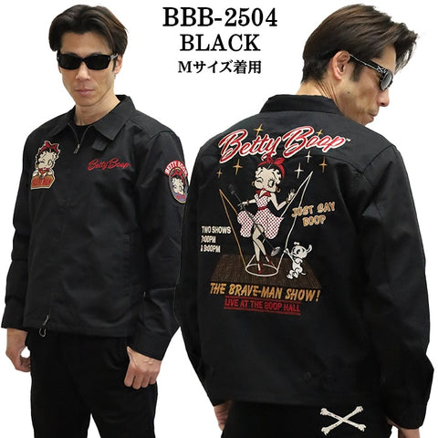 THE BRAVEMAN×BETTY BOOP ブレイブマン ベティ・ブープ コラボ ツイル スイングトップ ジャケット bbb-2504