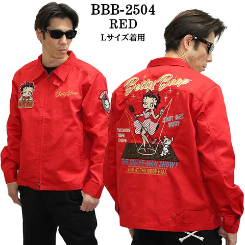 THE BRAVEMAN×BETTY BOOP ブレイブマン ベティ・ブープ コラボ ツイル スイングトップ ジャケット bbb-2504