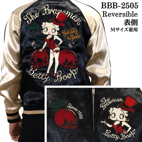 THE BRAVEMAN×BETTY BOOP ブレイブマン ベディ・ブープ コラボ SKA リバーシブルスカジャン bbb-2505