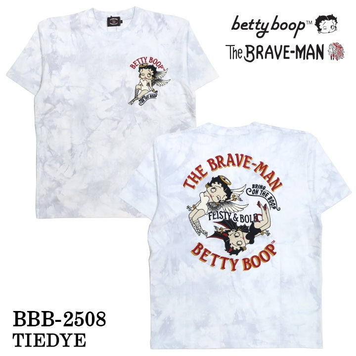 THE BRAVEMAN×BETTY BOOP ベティーブープ 天竺 半袖Tシャツ bbb-2508