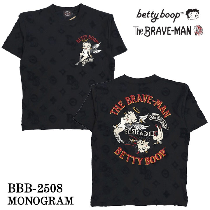 THE BRAVEMAN×BETTY BOOP ベティーブープ 天竺 半袖Tシャツ bbb-2508