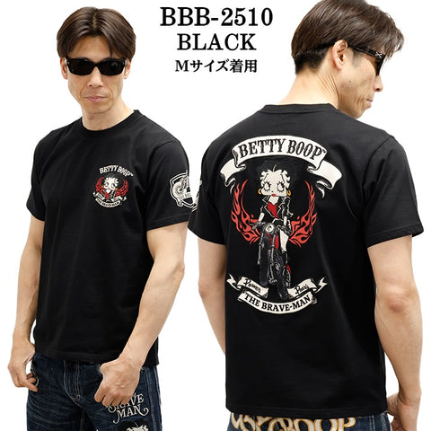 THE BRAVEMAN×BETTY BOOP ベティーブープ 天竺 半袖Tシャツ bbb-2510