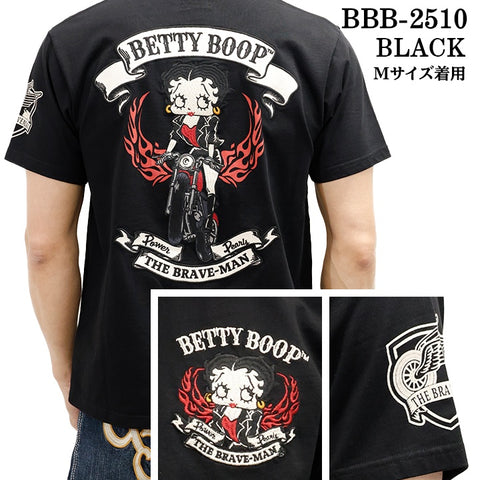 THE BRAVEMAN×BETTY BOOP ベティーブープ 天竺 半袖Tシャツ bbb-2510
