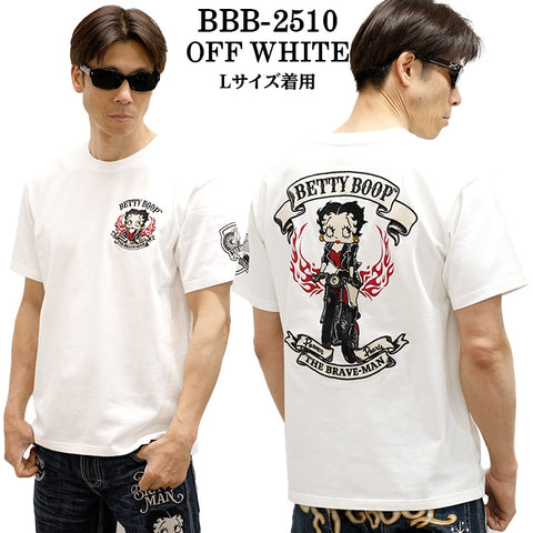 THE BRAVEMAN×BETTY BOOP ベティーブープ 天竺 半袖Tシャツ bbb-2510