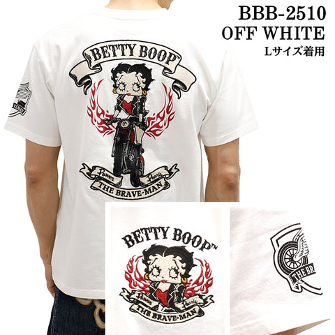 THE BRAVEMAN×BETTY BOOP ベティーブープ 天竺 半袖Tシャツ bbb-2510