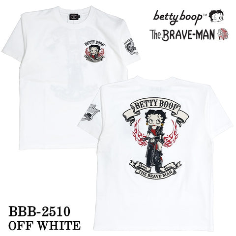 THE BRAVEMAN×BETTY BOOP ベティーブープ 天竺 半袖Tシャツ bbb-2510
