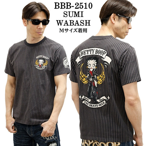 THE BRAVEMAN×BETTY BOOP ベティーブープ 天竺 半袖Tシャツ bbb-2510