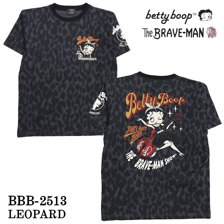 THE BRAVEMAN×BETTY BOOP ベティーブープ 天竺 半袖Tシャツ bbb-2513