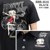 THE BRAVEMAN×BETTY BOOP ベティーブープ 天竺 半袖 ポロシャツ bbb-2516