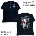 THE BRAVEMAN×BETTY BOOP ベティーブープ 天竺 半袖 ポロシャツ bbb-2516