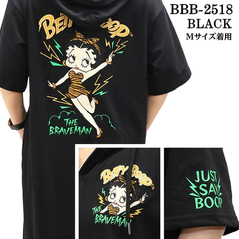 THE BRAVEMAN×BETTY BOOP ベティーブープ ドライメッシュ パーカーワンピース bbb-2518