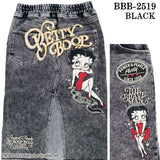 THE BRAVEMAN×BETTY BOOP ベティ・ブープ スリット デニムスカート bbb-2519