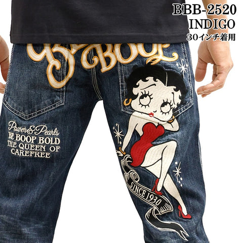 THE BRAVEMAN×BETTY BOOP ブレイブマン ベティ・ブープ コラボ デニムパンツ ジーンズ ボトム bbb-2520