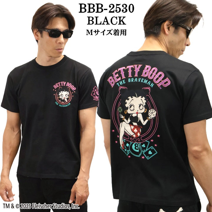THE BRAVEMAN×BETTY BOOP ベティーブープ 天竺 半袖Tシャツ bbb-2530
