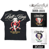THE BRAVEMAN×BETTY BOOP ベティーブープ 天竺 半袖Tシャツ bbb-2531