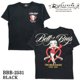 THE BRAVEMAN×BETTY BOOP ベティーブープ 天竺 半袖Tシャツ bbb-2531