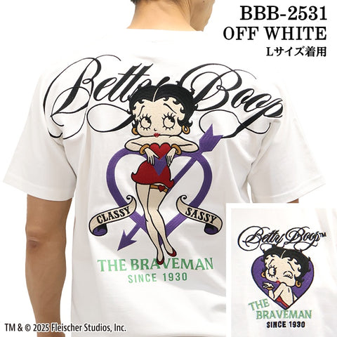 THE BRAVEMAN×BETTY BOOP ベティーブープ 天竺 半袖Tシャツ bbb-2531