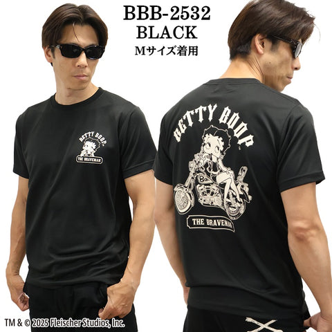 THE BRAVEMAN×BETTY BOOP ベティーブープ ドライ 半袖Tシャツ bbb-2532