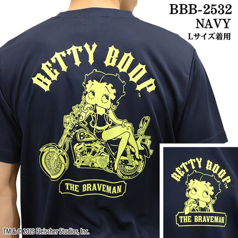 THE BRAVEMAN×BETTY BOOP ベティーブープ ドライ 半袖Tシャツ bbb-2532