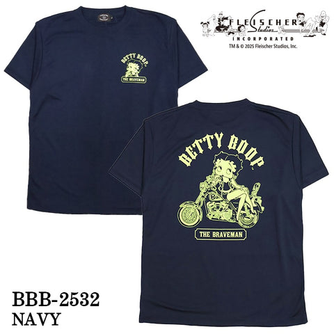 THE BRAVEMAN×BETTY BOOP ベティーブープ ドライ 半袖Tシャツ bbb-2532