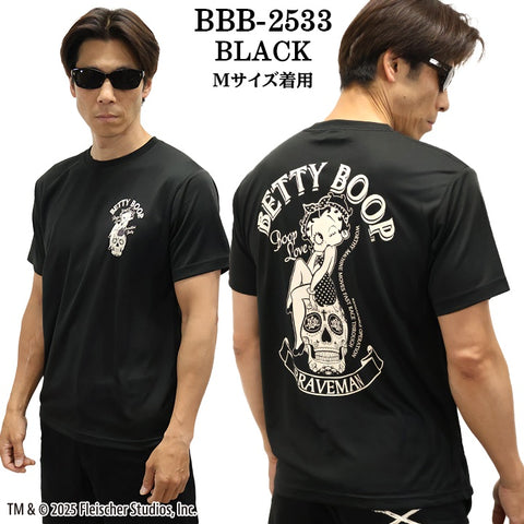 THE BRAVEMAN×BETTY BOOP ベティーブープ ドライ 半袖Tシャツ bbb-2533