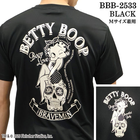 THE BRAVEMAN×BETTY BOOP ベティーブープ ドライ 半袖Tシャツ bbb-2533