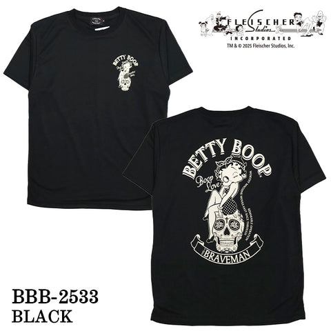 THE BRAVEMAN×BETTY BOOP ベティーブープ ドライ 半袖Tシャツ bbb-2533