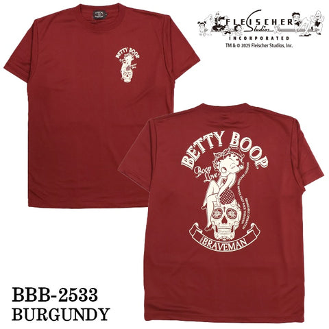 THE BRAVEMAN×BETTY BOOP ベティーブープ ドライ 半袖Tシャツ bbb-2533