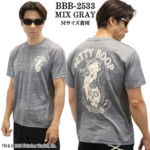 THE BRAVEMAN×BETTY BOOP ベティーブープ ドライ 半袖Tシャツ bbb-2533