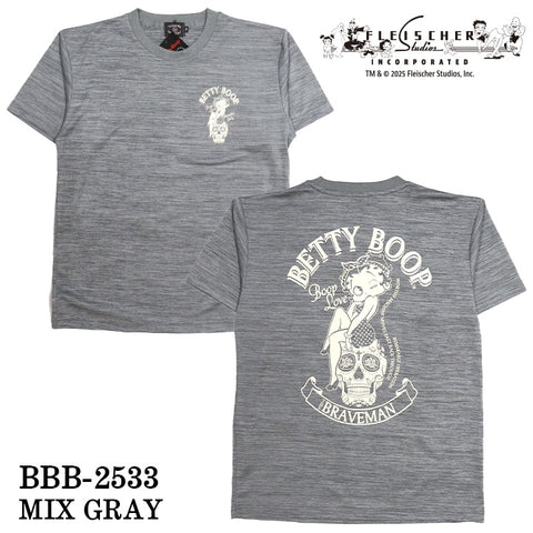 THE BRAVEMAN×BETTY BOOP ベティーブープ ドライ 半袖Tシャツ bbb-2533