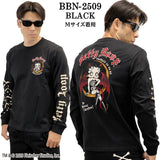 BETTY BOOP NEVERMIND TEE L/S T-SHIRT ベティーブープ ネバーマインド コラボ 天竺 ロンTEE 長袖 Tシャツ bbn-2509