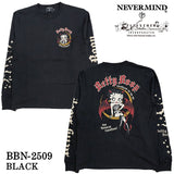 BETTY BOOP NEVERMIND TEE L/S T-SHIRT ベティーブープ ネバーマインド コラボ 天竺 ロンTEE 長袖 Tシャツ bbn-2509