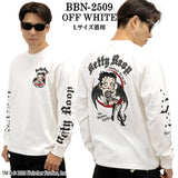 BETTY BOOP NEVERMIND TEE L/S T-SHIRT ベティーブープ ネバーマインド コラボ 天竺 ロンTEE 長袖 Tシャツ bbn-2509