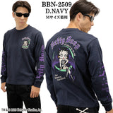 BETTY BOOP NEVERMIND TEE L/S T-SHIRT ベティーブープ ネバーマインド コラボ 天竺 ロンTEE 長袖 Tシャツ bbn-2509